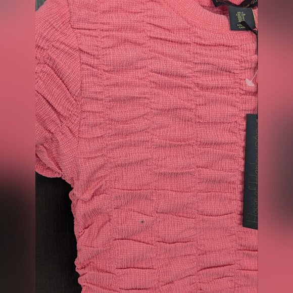 House of Harlow 1960 Revolve Pink Crinkle Crop Top - size Small NWT - Picture 3 of 5